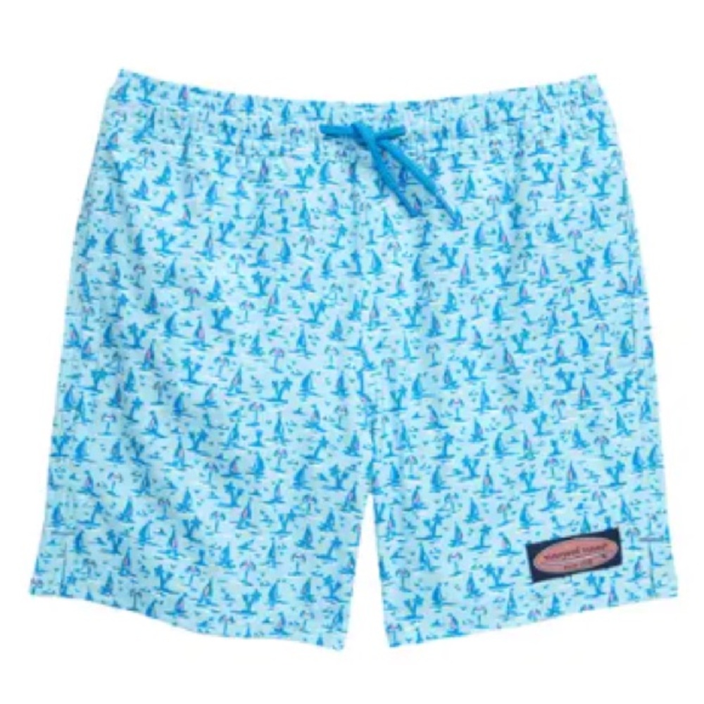 Vineyard Vines Chappy Print Swim Trunks
